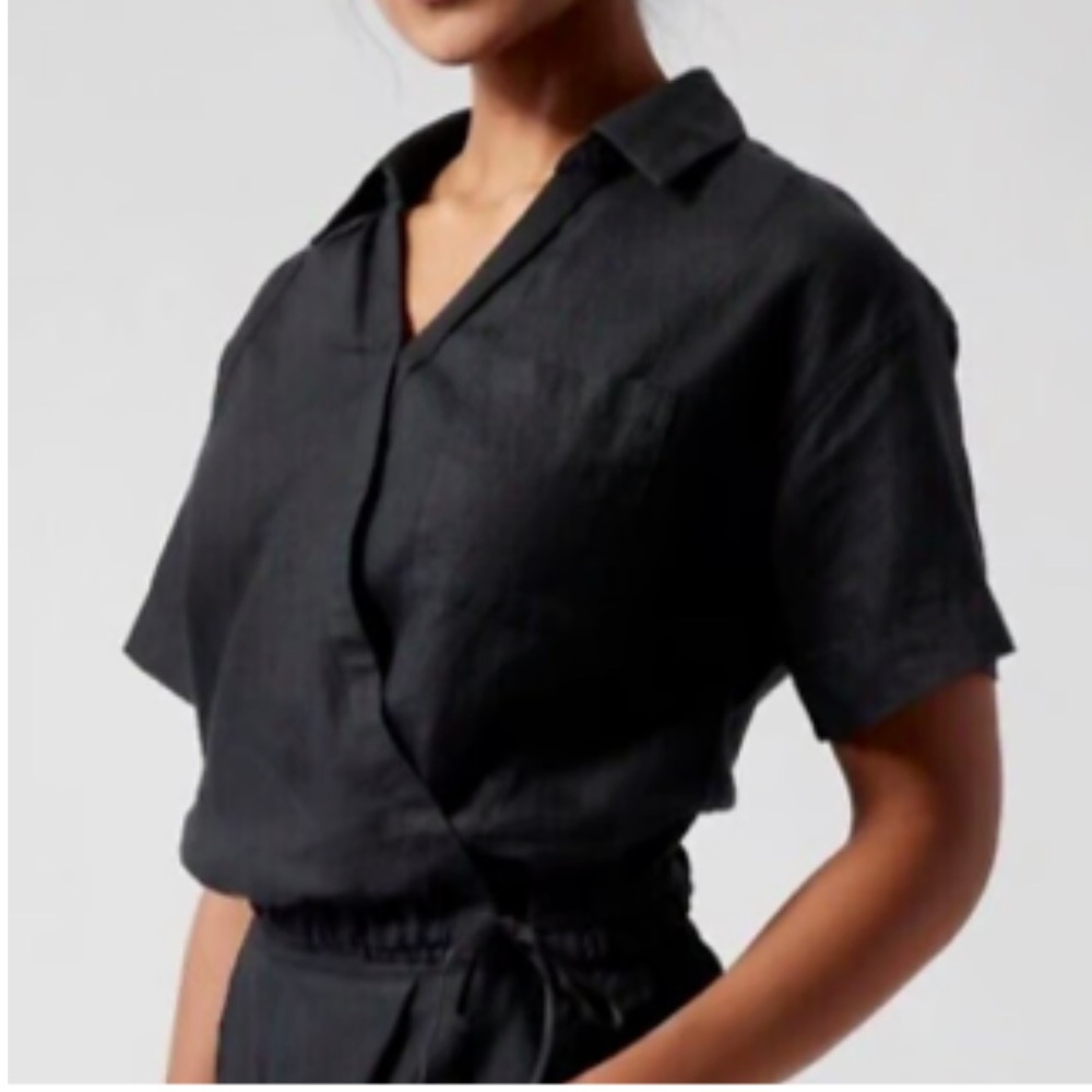 •Athleta• Linen Top